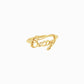 Custom Script Letters Name  Ring BETTY 14K Gold