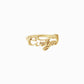 Personalized Custom Script Name Ring 14K Gold