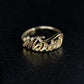 Personalized Custom Script Name Ring 14K Gold 