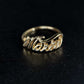 Personalized Custom Script Name Ring 14K Gold 