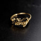 Personalized Custom Script Name Ring 14K Gold