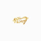 Personalized Custom Script Name Ring 14K Gold
