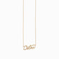 Personalized Custom Script Word Gold Necklace