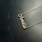 Pavé Natural Diamond Custom Script Name Necklace Personalized 14K Solid Gold