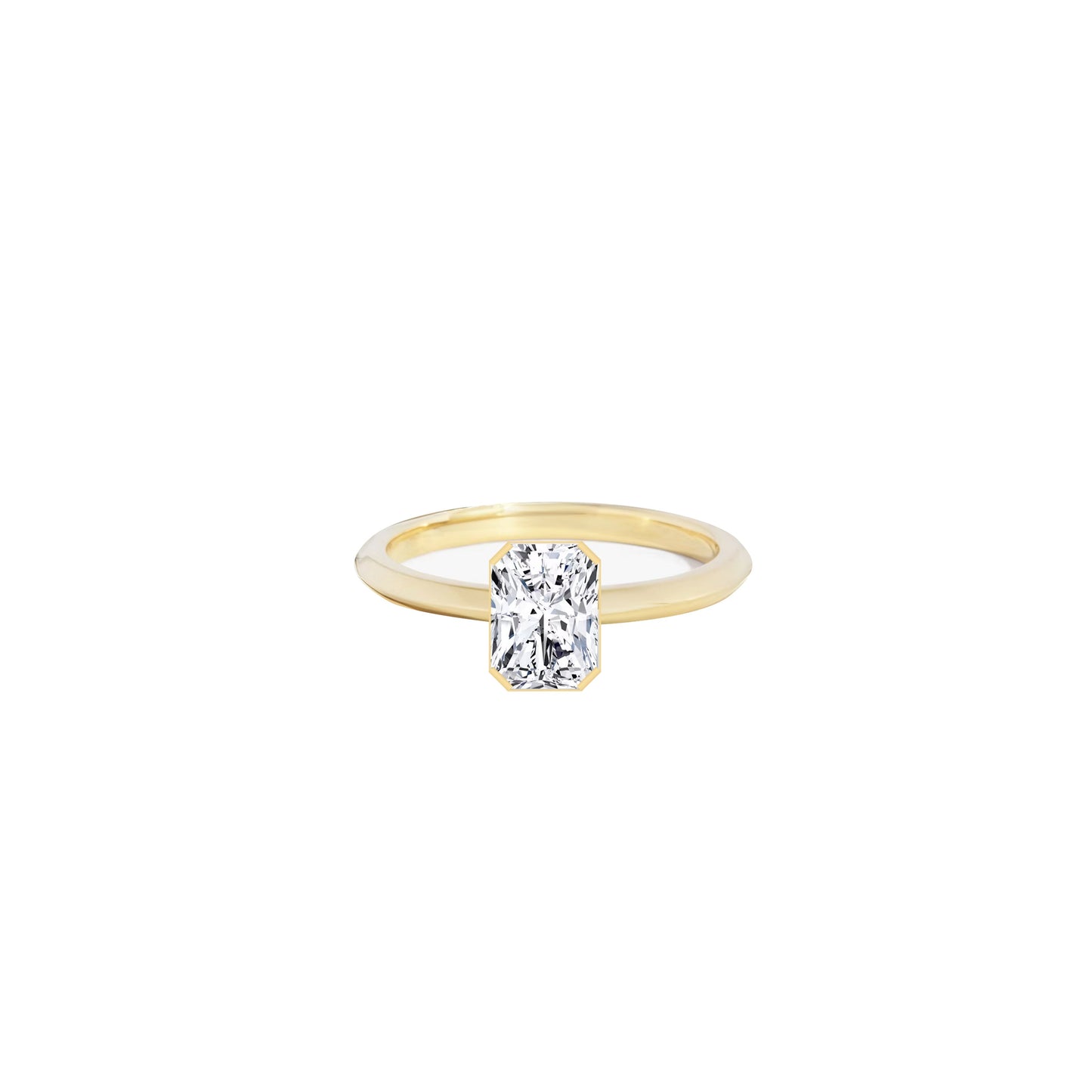GIA Diamond Radiant Diamond Pure Ring