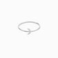 Crescent Moon Line Pavé Lab Diamond Ring Sterling Silver