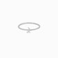 Lightning Bolt One Pavé Lab Diamond Ring Sterling Silver