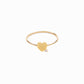 Heart One Diamond Solid Gold Ring