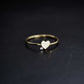 Heart One Diamond Solid Gold Ring