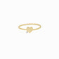 Heart One Diamond Solid Gold Ring