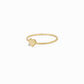 Heart One Diamond Solid Gold Ring