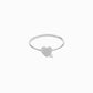Heart One Pavé Lab Diamond Ring Sterling Silver