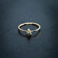 A Initial Letter Line Gold Ring