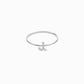 J Line Initial Letter One Diamond Ring Sterling Silver