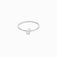 J Line Initial Letter Pavé Lab Grown Diamond Ring Sterling Silver
