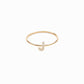 J Line Initial Letter Pavé Lab Diamond Ring 14K Gold