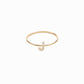 J Line Initial Letter Pavé Diamond Ring 14K Gold