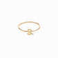 S Line Initial Letter One Lab Diamond Ring 14K Gold