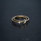 Lightning Bolt Line Ring Sterling Silver
