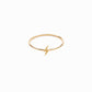 Lightning Bolt Line Ring 14K Gold