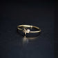 Star One Diamond Solid Gold Ring