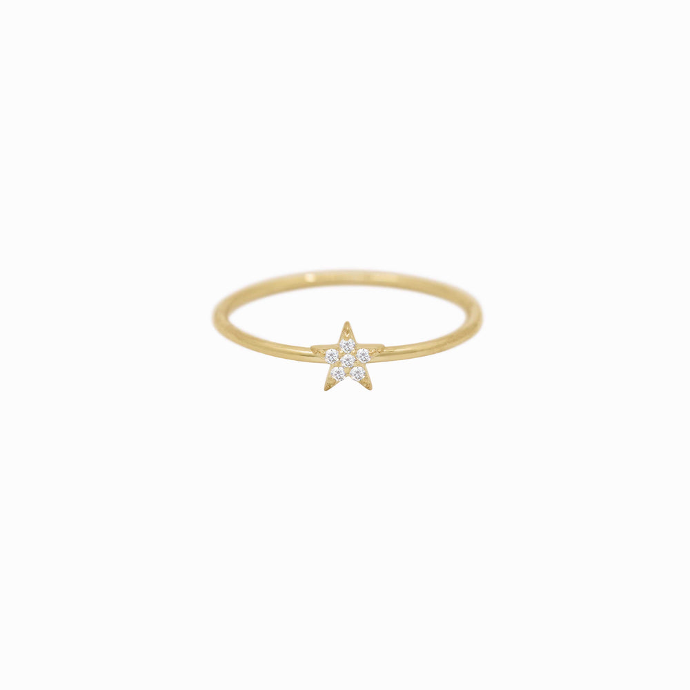 
          
          Load image into Gallery viewer, Star Line Diamond Gold Ring
          
          