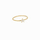 Star Line Diamond Gold Ring