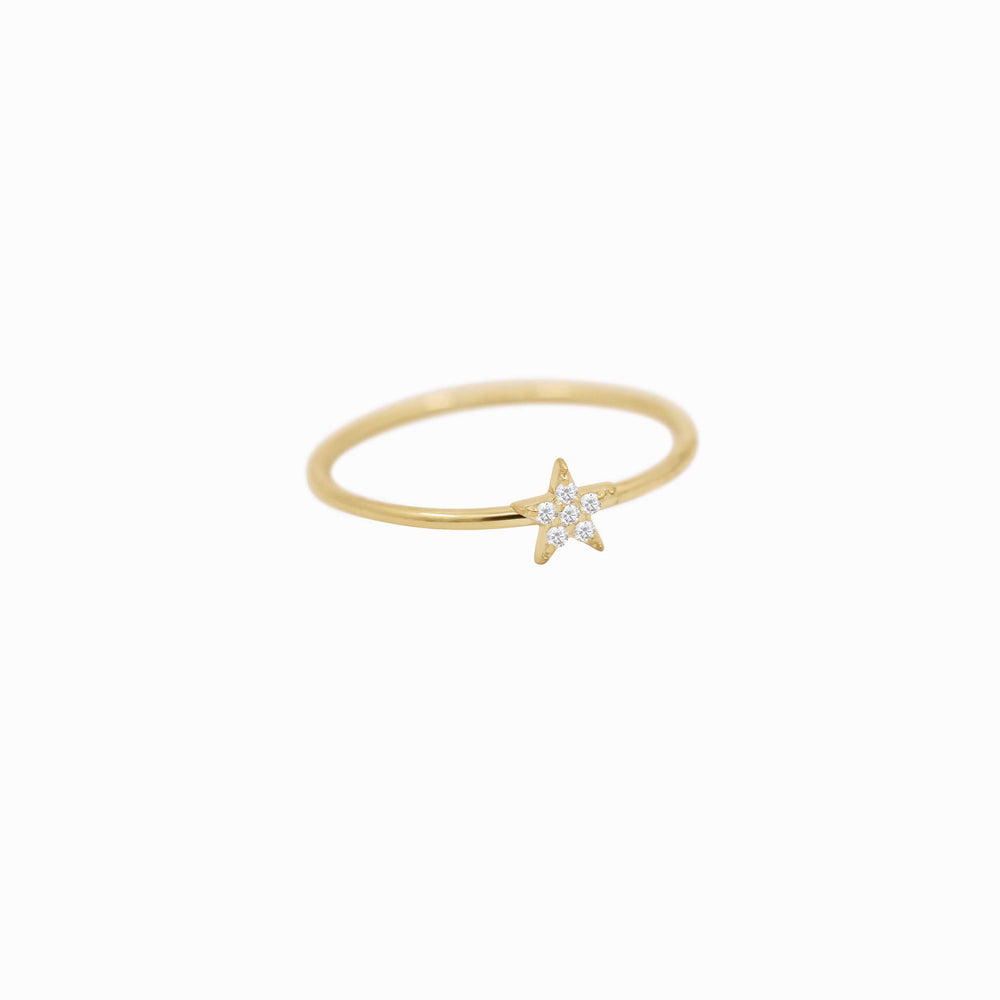
          
          Load image into Gallery viewer, Star Line Diamond Gold Ring
          
          