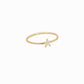 Star Line Diamond Gold Ring