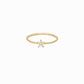 Star Line Pavé Diamond Ring 14K Gold