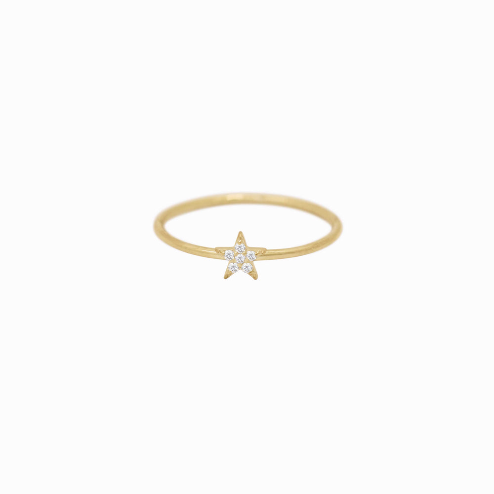 
          
          Load image into Gallery viewer, Star Line Diamond Gold Ring
          
          