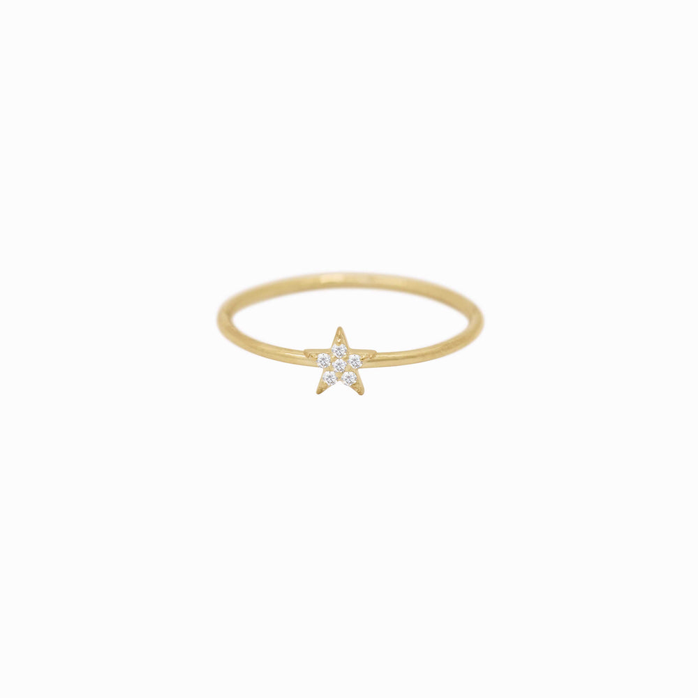 
          
          Load image into Gallery viewer, Star Line Pavé Lab Diamond Ring 14K Gold
          
          