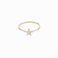 Star Line Diamond Gold Ring