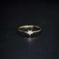 Star Line Diamond Gold Ring