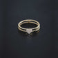 Heart Pavé Lab Diamond Ring Sterling Silver