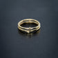 J Initial Letter Gold Ring