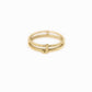 J Initial Letter Ring 14K Gold