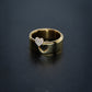 Heart Cut Out Solid Gold Ring