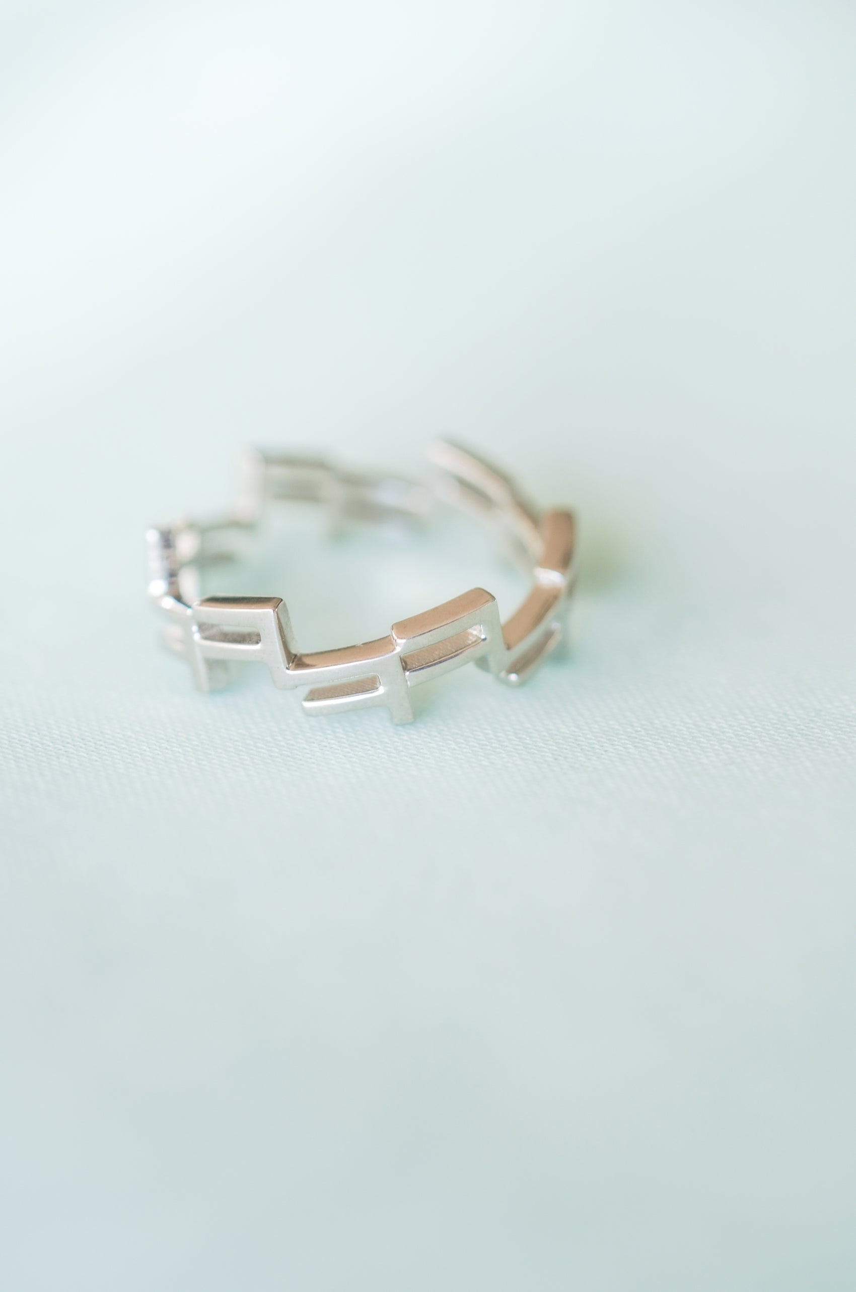 Korean Letter Laugh ㅋㅋㅋㅋ Ring 14K Solid Gold