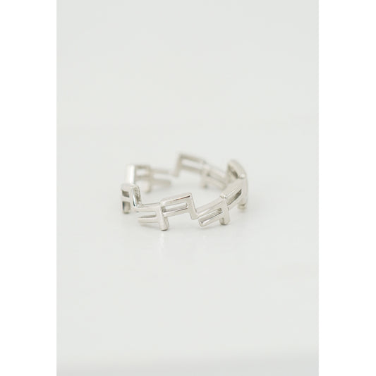 Korean Letter Laugh ㅋㅋㅋㅋ Ring Sterling Silver