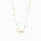 Rose Custom Word Necklace in 14K Solid Gold – Personalized Name Jewelry Gift