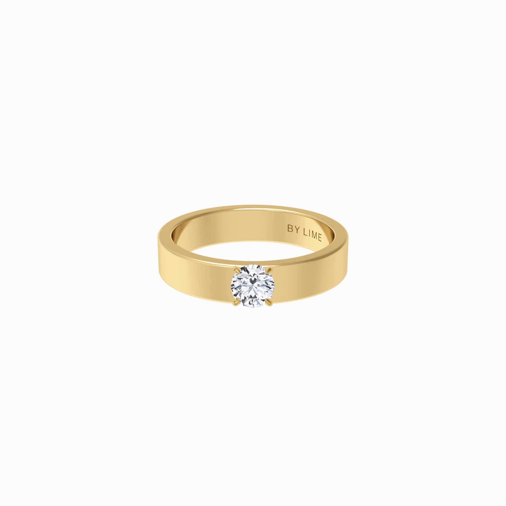 Round Lab Diamonds Mine Ring