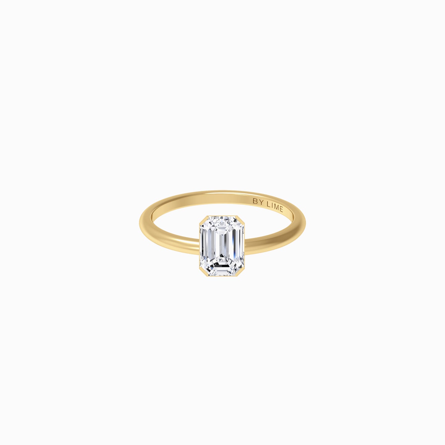 Emerald Lab Diamond Wish Ring Gold