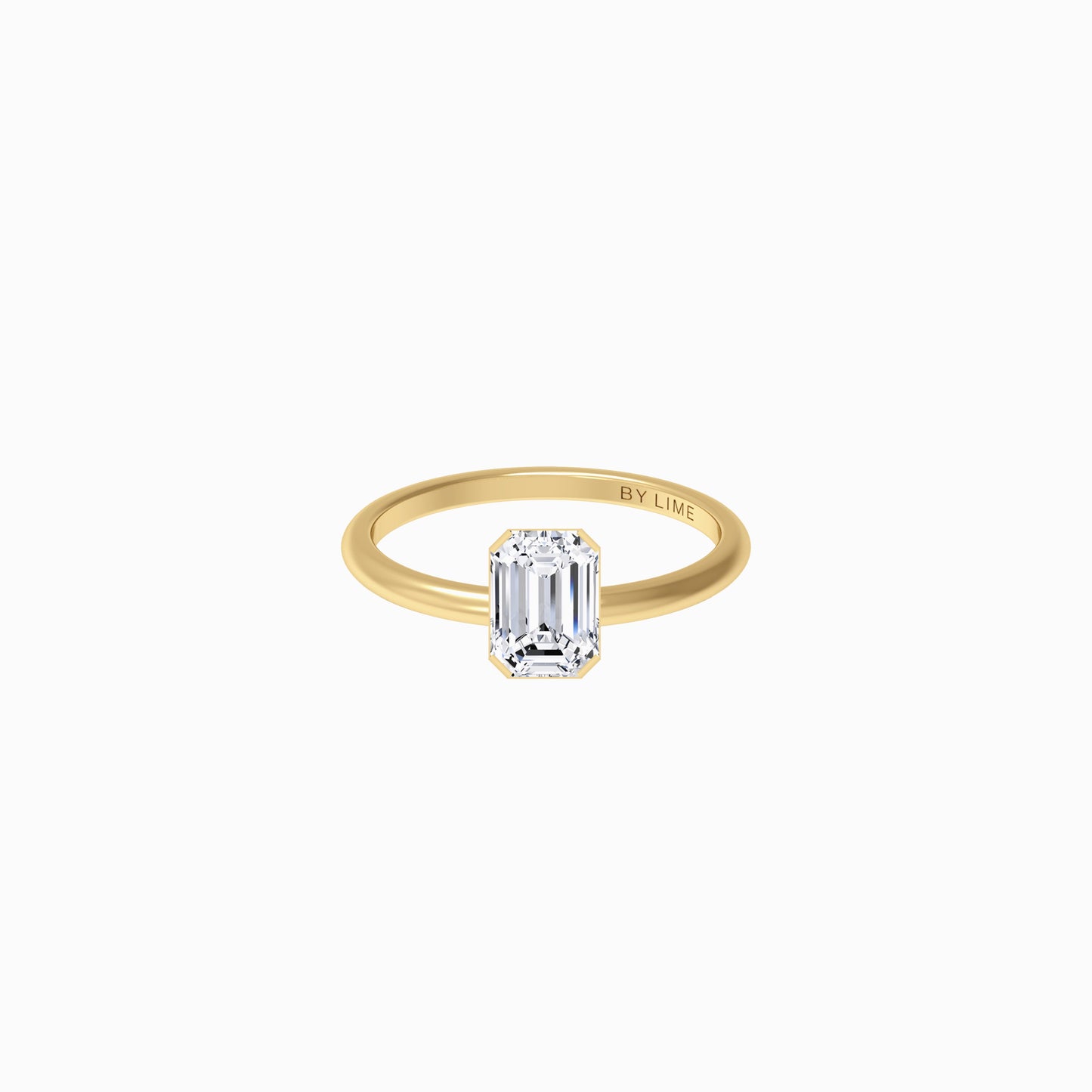 Moissanite Emerald Wish Ring