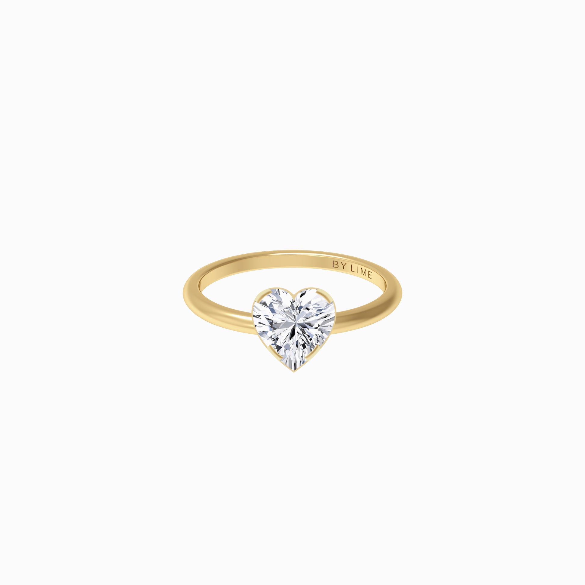 Heart Lab Diamond Wish Ring Gold