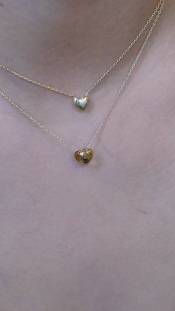 
          
          Load and play video in Gallery viewer, Full Heart Necklace 14K Gold
          
          