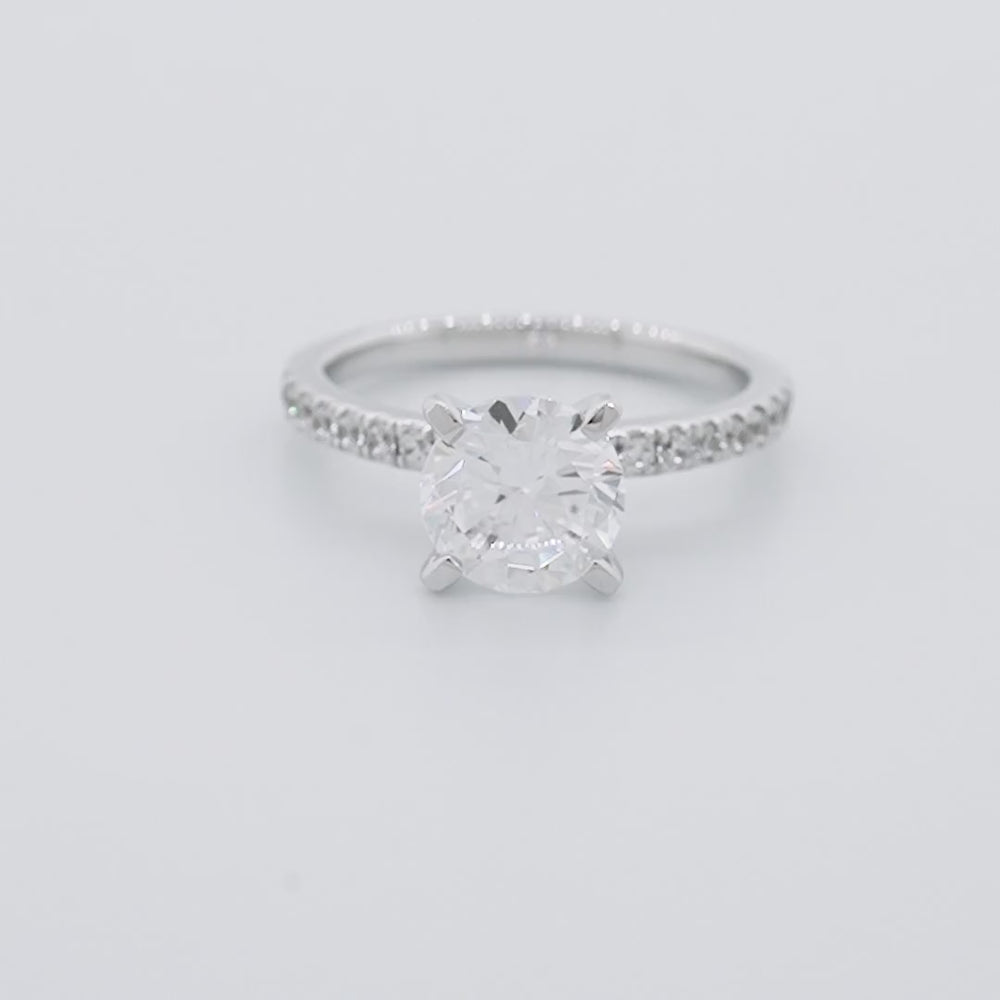 
          
          Load and play video in Gallery viewer, Irene Lab Grown Diamond Round Pave Ring
          
          