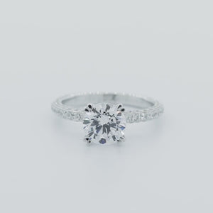 
          
          Load and play video in Gallery viewer, Nicola Moissanite Round Pave Diamonds Ring
          
          