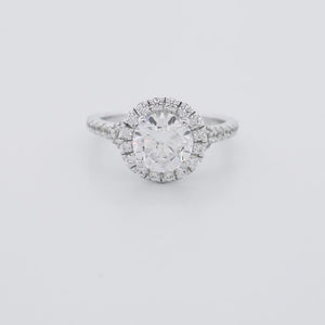 
          
          Load and play video in Gallery viewer, Ellen Lab Diamond Round Halo Pave Diamonds Ring
          
          