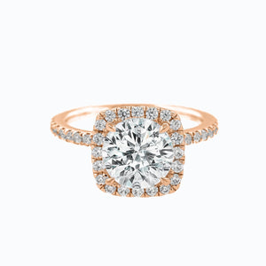 
          
          Load image into Gallery viewer, Neona Cushion Halo Pave Natural Diamonds Ring
          
          